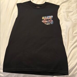 Harley-Davidson Black Tank Top with Graphic Design